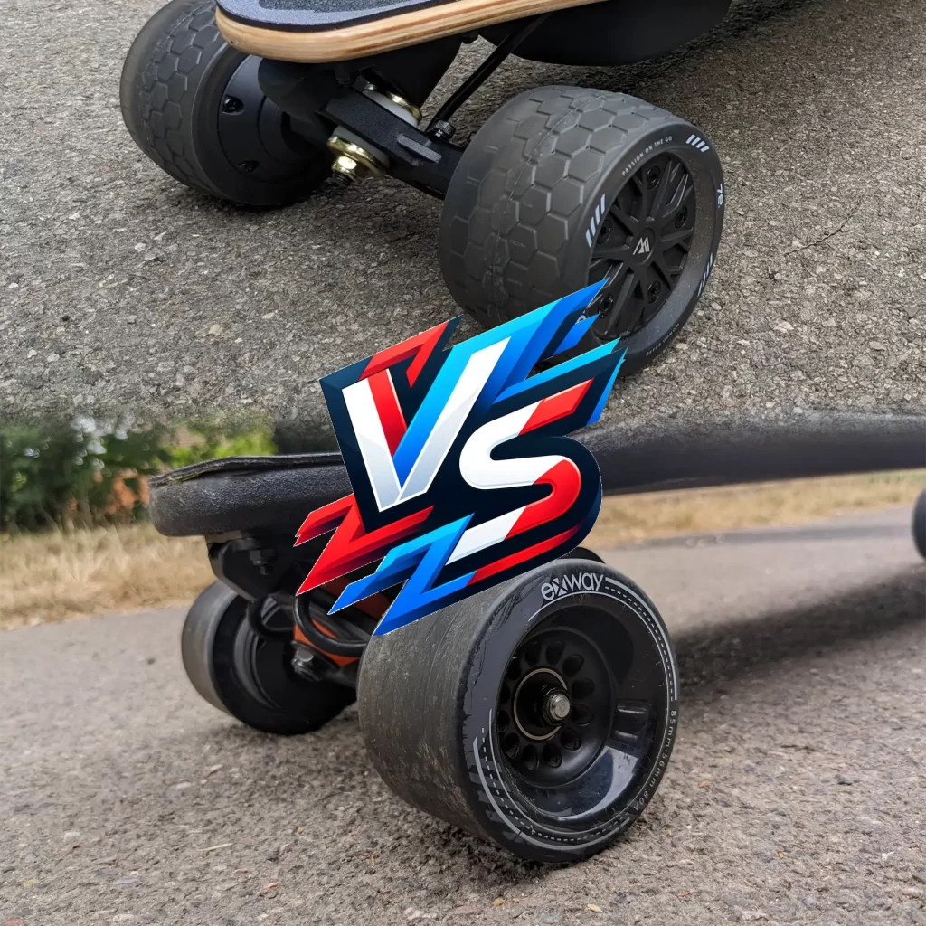 electric skateboard hub vs belt